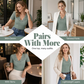 🎉 OFFRE LIMITÉE -50% ! 👚 Top Slim Col V en Dentelle – Du Bureau au Dîner avec Style ✨