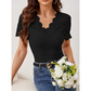 🎉 OFFRE LIMITÉE -50% ! 👚 Top Slim Col V en Dentelle – Du Bureau au Dîner avec Style ✨