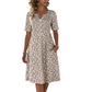 🎉 Soldes 2026 — Plus de 49 000 Vendues ! 🌸 Robe Imprimée Décontractée à Col V – Tissu Premium Doux 👗