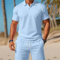 Ensemble d'été deux pièces pour homme, composé d'un haut et d'un short