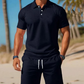Ensemble d'été deux pièces pour homme, composé d'un haut et d'un short