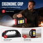 ⛺ 50% DE RÉDUCTION ! 🔦 Lampe de Poche LED Rechargeable – ABS – LED+COB & Étanche for Camping & Urgences