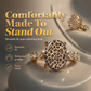 🎉 Soldes 2026 — Plus de 44 000 Vendues !💍 Bague Ovale Vintage Imprimé Léopard – Style Affirmé, Pierres Scintillantes 🐆