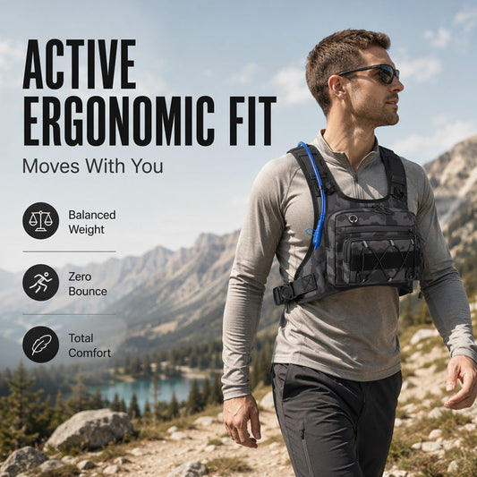 🔥Vente Flash -50%🔥Gilet de Cyclisme Avant & Arrière pour Homme – Prêt pour l'Hydratation, 3L de Rangement, Maille Respirante 🏃