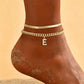 🌸 LIMITED TIME 50% OFF! ✨ Dainty Layered Gold Initial Anklets – Elegant Design, Lightweight & Adjustable – Perfect for Everyday Charm & Gifting 💛