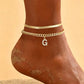 🌸 LIMITED TIME 50% OFF! ✨ Dainty Layered Gold Initial Anklets – Elegant Design, Lightweight & Adjustable – Perfect for Everyday Charm & Gifting 💛