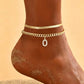 🌸 LIMITED TIME 50% OFF! ✨ Dainty Layered Gold Initial Anklets – Elegant Design, Lightweight & Adjustable – Perfect for Everyday Charm & Gifting 💛