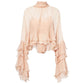 🎉 Soldes 2026 — Plus de 17 000 vendus ! 💞 Blouse Transparente Col Montant – Élégance Éthérée