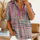 💨🕊️ LIMITED TIME 50% OFF! 🌊Loose Fit Summer Blouse – Relaxed & flowy – Move freely in style.
