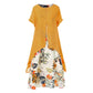⏳50 % de réduction pour une durée limitée⏰Robe décontractée à imprimé floral pour femme, style superposé💐👗
