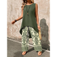 🎁 Nouveautés 2026 – -50% !💥 Ensemble Femme Top Sans Manches & Pantalon Large – Tenue Coordonnée Décontractée Taille Haute