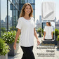 👚 50% DE RÉDUCTION! ✨ Haut asymétrique à manches courtes & fronces – Coupe flatteuse, tissu léger & style moderne – Parfait pour un look tendance au quotidien 🌸