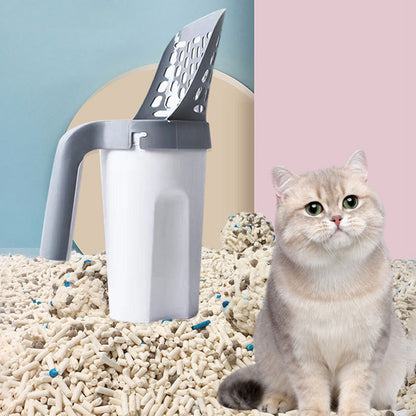 ⏳ Offre limitée : -50 % ⏰Cadeau idéal * Pelle à litière intégrée 2‑en‑1 pour chat