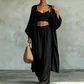 🧥 -60% ! 👗 Ensemble 3 Pièces Femme Cardigan Ample & Pantalon – Confortable, Polyvalent & Stylé – Idéal pour le Quotidien, le Télétravail & les Loisirs 🌿