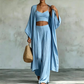 🧥 -60% ! 👗 Ensemble 3 Pièces Femme Cardigan Ample & Pantalon – Confortable, Polyvalent & Stylé – Idéal pour le Quotidien, le Télétravail & les Loisirs 🌿