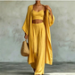 🧥 -60% ! 👗 Ensemble 3 Pièces Femme Cardigan Ample & Pantalon – Confortable, Polyvalent & Stylé – Idéal pour le Quotidien, le Télétravail & les Loisirs 🌿
