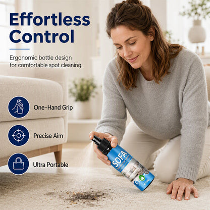 OFFRE SPÉCIALE 🛋️✨ -50 % ! Spray nettoyant textile sans rinçage – Vaporisez et essuyez, sans eau ni rinçage. Idéal pour canapés, tapis et tissus d’ameublement, frais en quelques minutes ! 🧼💨