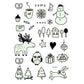 📢📢50% DE RÉDUCTION !! ⏰ Illuminez votre look Halloween ! Tatouages Temporaires Phosphorescents | Imperméables & Accessoires de Fête