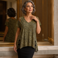 🔥🎁Nouveau 50% OFF🔥🐆 T-shirt pour femme léopard col V – Coupe fluide, confort chic au quotidien