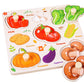 🧩 50% DE RÉDUCTION ! 🌳 Puzzle à Chevilles Montessori en Bois – Contreplaqué Massif – Chevilles Larges & Rivets Renforcés for Bébés 1-3 Ans