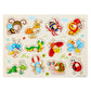 🧩 50% DE RÉDUCTION ! 🌳 Puzzle à Chevilles Montessori en Bois – Contreplaqué Massif – Chevilles Larges & Rivets Renforcés for Bébés 1-3 Ans
