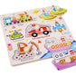 🧩 50% DE RÉDUCTION ! 🌳 Puzzle à Chevilles Montessori en Bois – Contreplaqué Massif – Chevilles Larges & Rivets Renforcés for Bébés 1-3 Ans