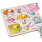 🧩 50% DE RÉDUCTION ! 🌳 Puzzle à Chevilles Montessori en Bois – Contreplaqué Massif – Chevilles Larges & Rivets Renforcés for Bébés 1-3 Ans