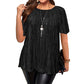 📢 50% DE RÉDUCTION ! ⏰Blouse Plissée Flatteuse Grande Taille