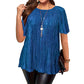 📢 50% DE RÉDUCTION ! ⏰Blouse Plissée Flatteuse Grande Taille