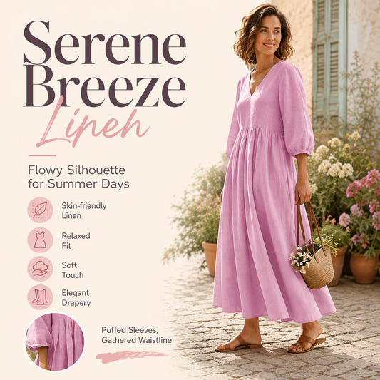 💕 Nouveautés – -50% ! 👗 Robe Maxi Plissée Col V pour Femme