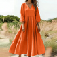 💕New Arrivals 56% OFF👗Women's V-Neck Pleated Maxi Dress
