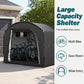 🚲🏠 Abri de Vélo Portable d'Extérieur – résistant aux intempéries, spacieux, montage facile – convient aux vélos, outils et tondeuses. 50% DE RÉDUCTION ! 🔥💪