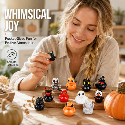 📢 50% DE RÉDUCTION ! ⏰Canard Décoratif Spooky – Figurine Halloween