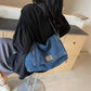 📢 OFFRE LIMITÉE –50% ! ⏰ Sac À Bandoulière Rétro Grande Capacité à Chaîne – Design Denim Vintage avec Grand Compartiment Principal 👜