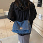 📢 OFFRE LIMITÉE –50% ! ⏰ Sac À Bandoulière Rétro Grande Capacité à Chaîne – Design Denim Vintage avec Grand Compartiment Principal 👜