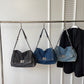 📢 OFFRE LIMITÉE –50% ! ⏰ Sac À Bandoulière Rétro Grande Capacité à Chaîne – Design Denim Vintage avec Grand Compartiment Principal 👜