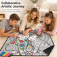 🌸 OFFRE LIMITÉE –50% ! ✨Couverture à Colorier DIY pour Enfants