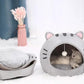 🐱 PROMO FLASH : 50% DE RÉDUCTION ! Lit-Tente 2-en-1 pour Animal – Design Dôme & Balle Interactive for Un Sommeil Paisible et des Heures de Jeu 🏠✨