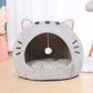🐱 PROMO FLASH : 50% DE RÉDUCTION ! Lit-Tente 2-en-1 pour Animal – Design Dôme & Balle Interactive for Un Sommeil Paisible et des Heures de Jeu 🏠✨