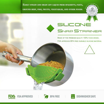 ⏳ Offre limitée −50% ⏰ (Achetez-en 1, obtenez-en 1 gratuit) – Passoire À Clipser en Silicone