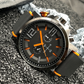 🏆 DERNIER JOUR -50% ! ⌚ Montre Quartz Casual Homme – Silicone – Mouvement de Précision & Design Sportif Orange/Noir pour Quotidien Actif 🏃