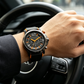 🏆 DERNIER JOUR -50% ! ⌚ Montre Quartz Casual Homme – Silicone – Mouvement de Précision & Design Sportif Orange/Noir pour Quotidien Actif 🏃