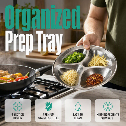 📢📢50% DE RÉDUCTION !! ⏰ Plat de préparation 4 compartiments – Organisation de cuisine