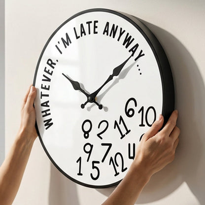 🕰️ 50% RABATT ! 🎨 Horloge Murale Décorative Créative aux Chiffres Mélangés – Unique, Silencieuse & Parfaite pour le Salon ou la Cuisine 🏠