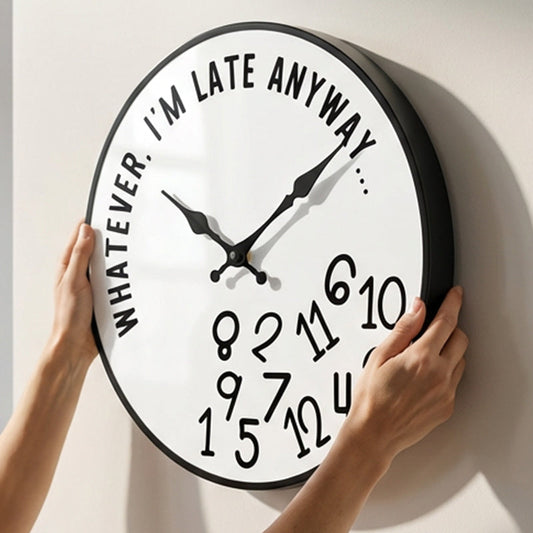 🕰️ 50% RABATT ! 🎨 Horloge Murale Décorative Créative aux Chiffres Mélangés – Unique, Silencieuse & Parfaite pour le Salon ou la Cuisine 🏠