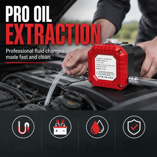 🔧 50% DE RÉDUCTION! 🛢️ Pompe de Vidange d'Huile Électrique Portable – Efficace, auto-amorçante & compacte – Idéale pour vidanger l'huile moteur, diesel et fluides 🚗