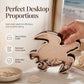🐢 OFFRE LIMITÉE 50% OFF ! Organisateur Créatif en Bois Carapace de Tortue de Mer – Découpé au Laser en Schima Superba, Panneau Acrylique & Esthétique Côtière ✨