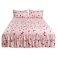 🛏️ PROMO FLASH : 50% DE RÉDUCTION ! Cache-Sommier 3 Pièces à Fleurs et Volants – Coton Haute Densité, Teinture Réactive & 5 Tailles Disponibles for une Chambre Romantique et Élégante 🌷✨