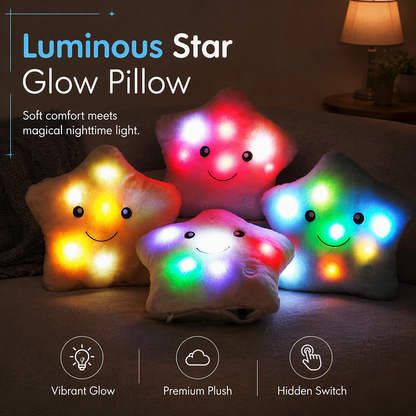 ⏳DERNIER JOUR – 50% OFF !!💥Coussin Peluche Étoile Souriante Lumineuse