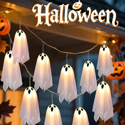 ⏳DERNIER JOUR – 50% OFF !!💥Guirlande Lumineuse Fantômes Décoration Halloween